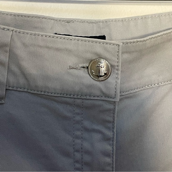 Nautica Gray Chinos with X String Belt Line Details Boating Pants Women’s Size 8 - Picture 4 of 11